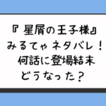 『星屑の王子様』みるてゃネタバレ！何話に登場結末どうなった？ 