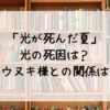 「光が死んだ夏」光の死因は？ノウヌキ様との関係は？